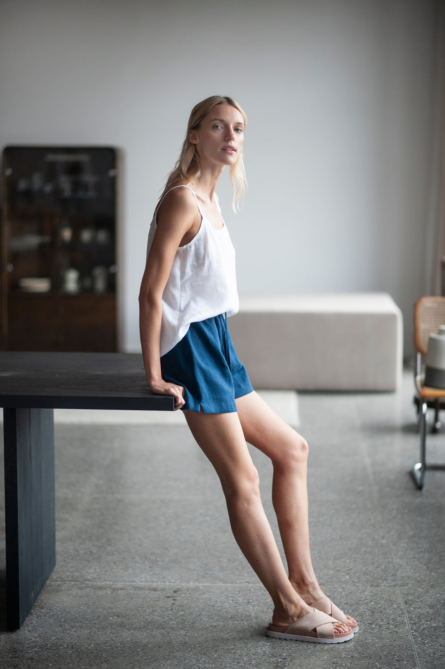 linen shorts