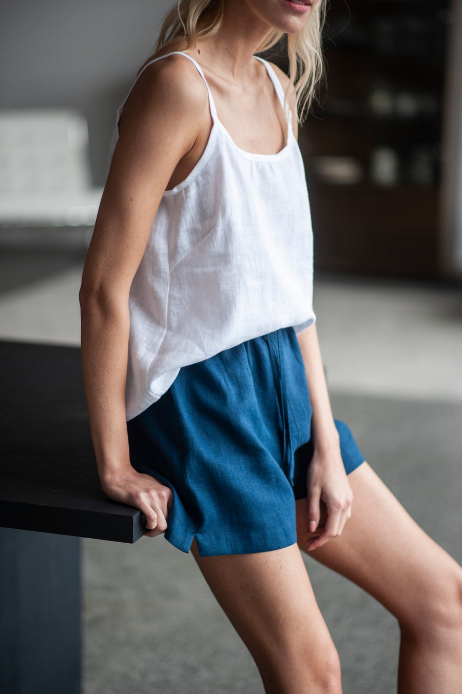 linen shorts