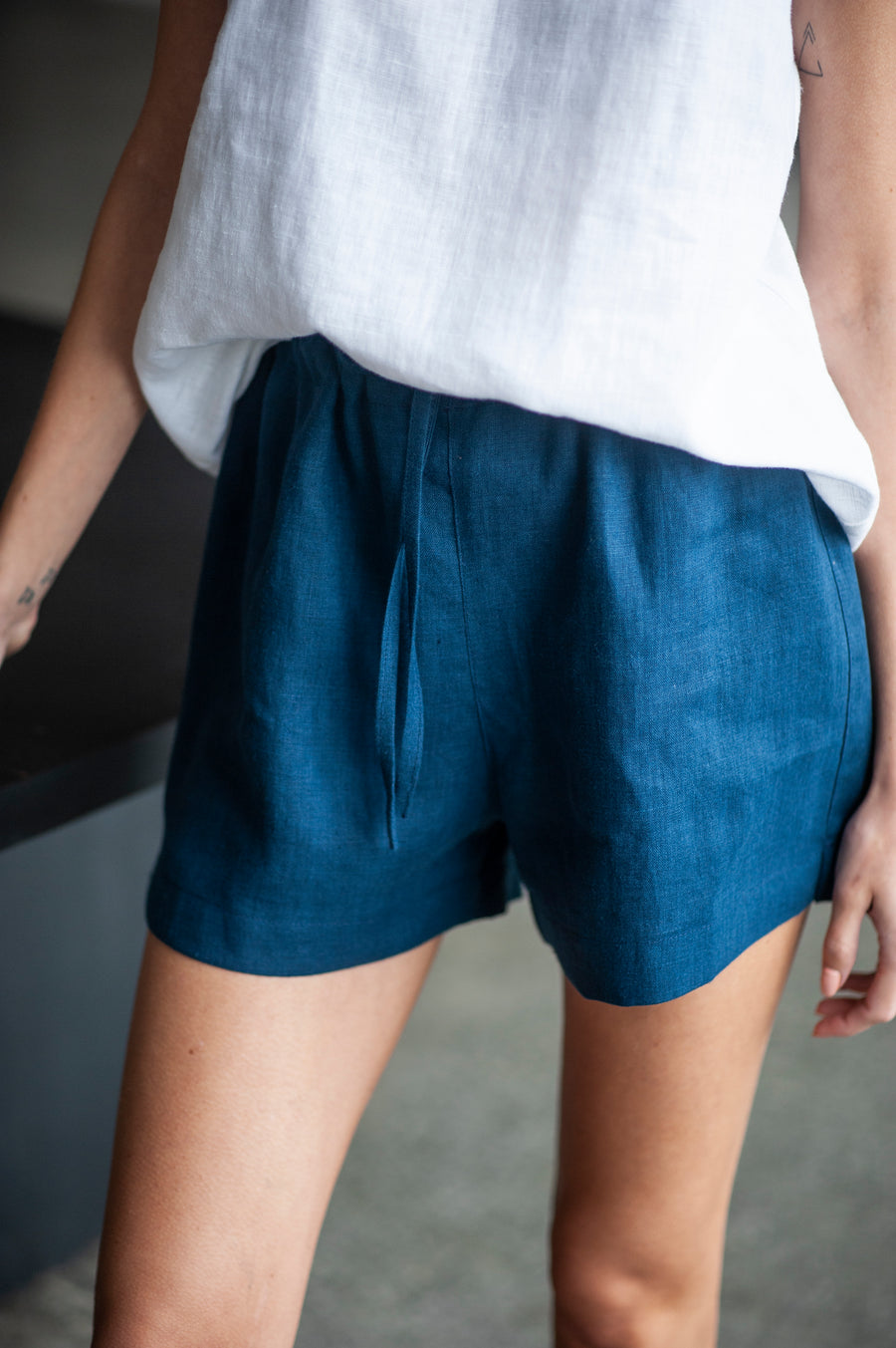 linen shorts