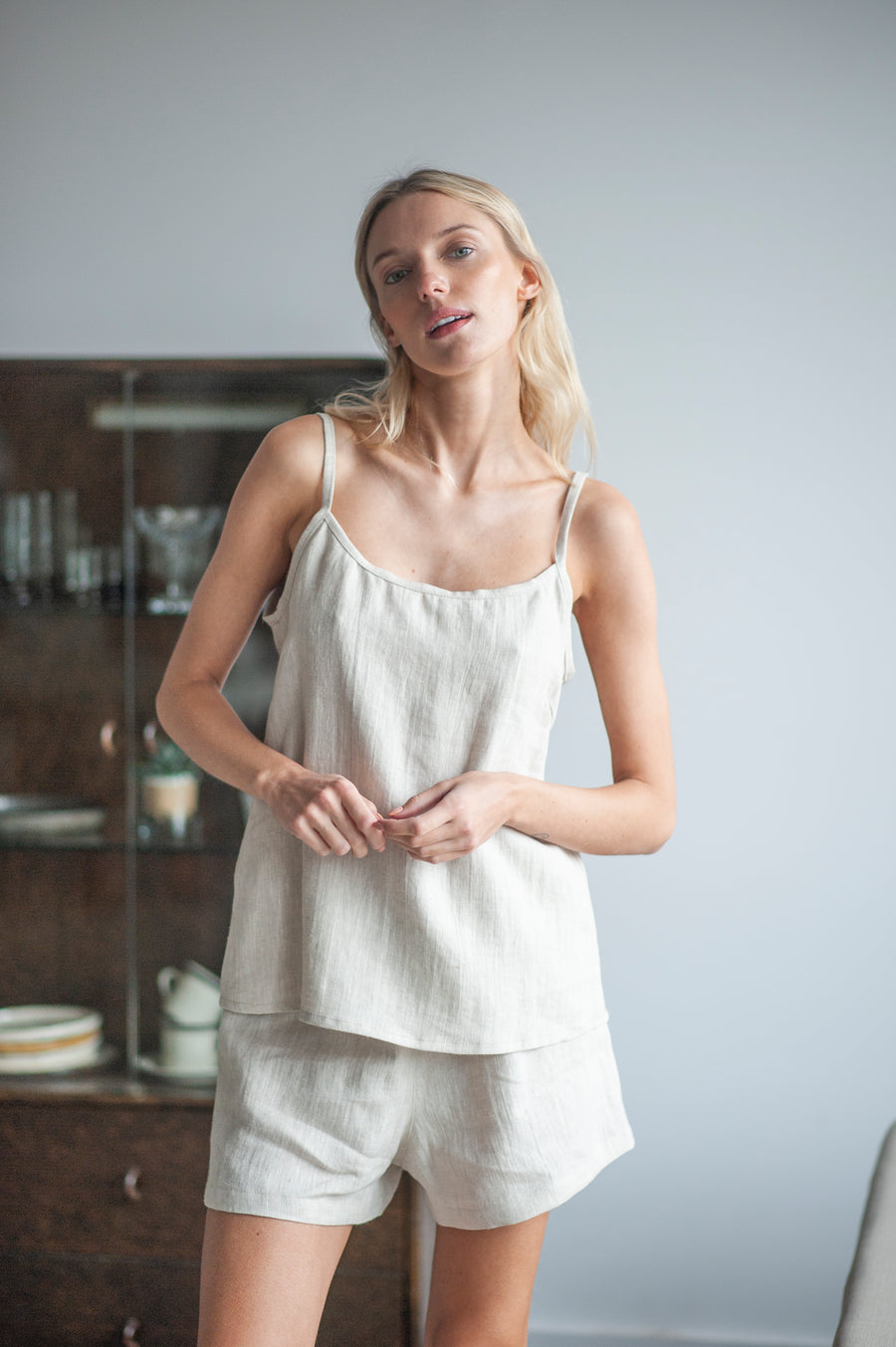 linen pajama set