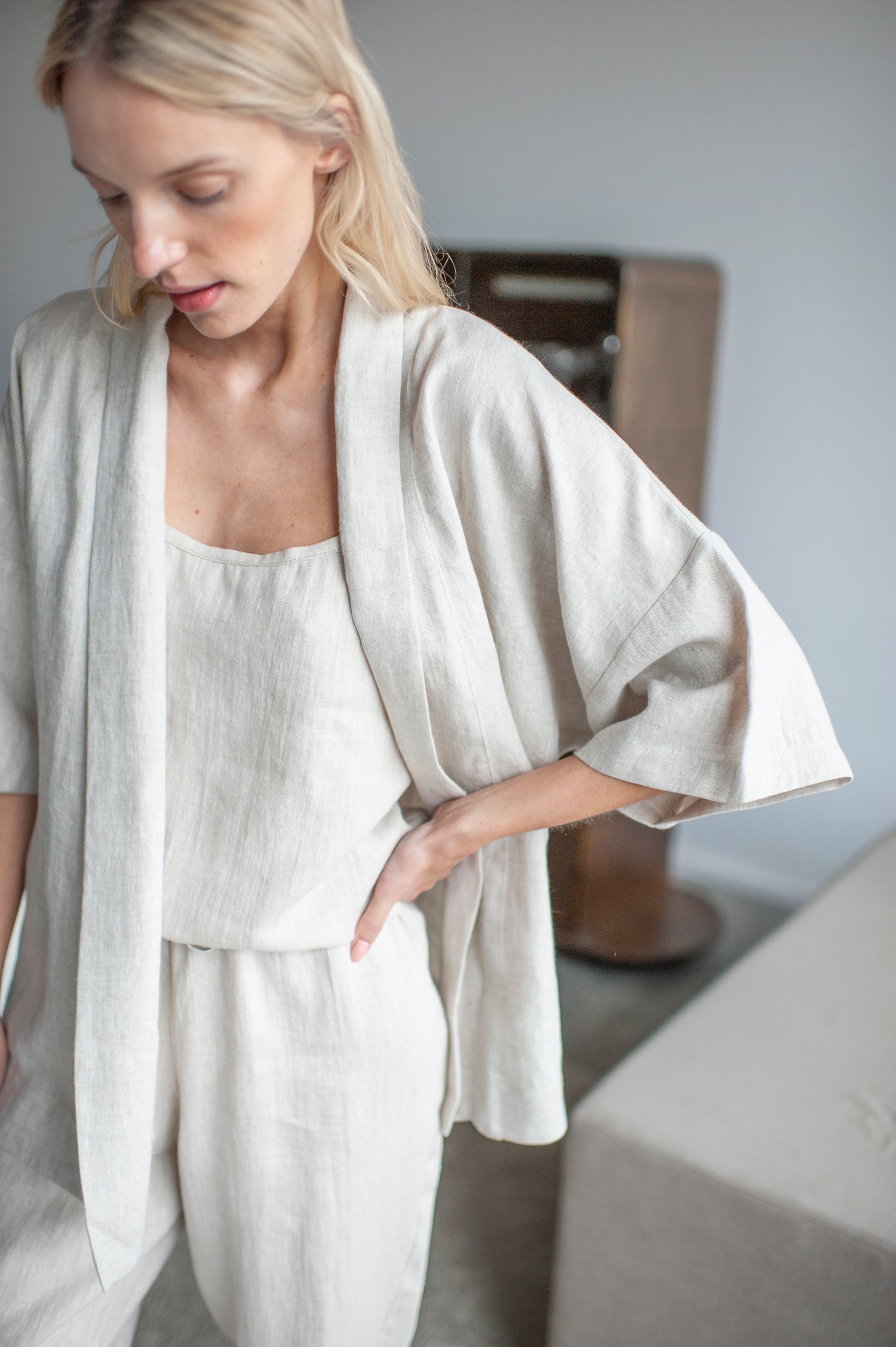 linen loungewear set