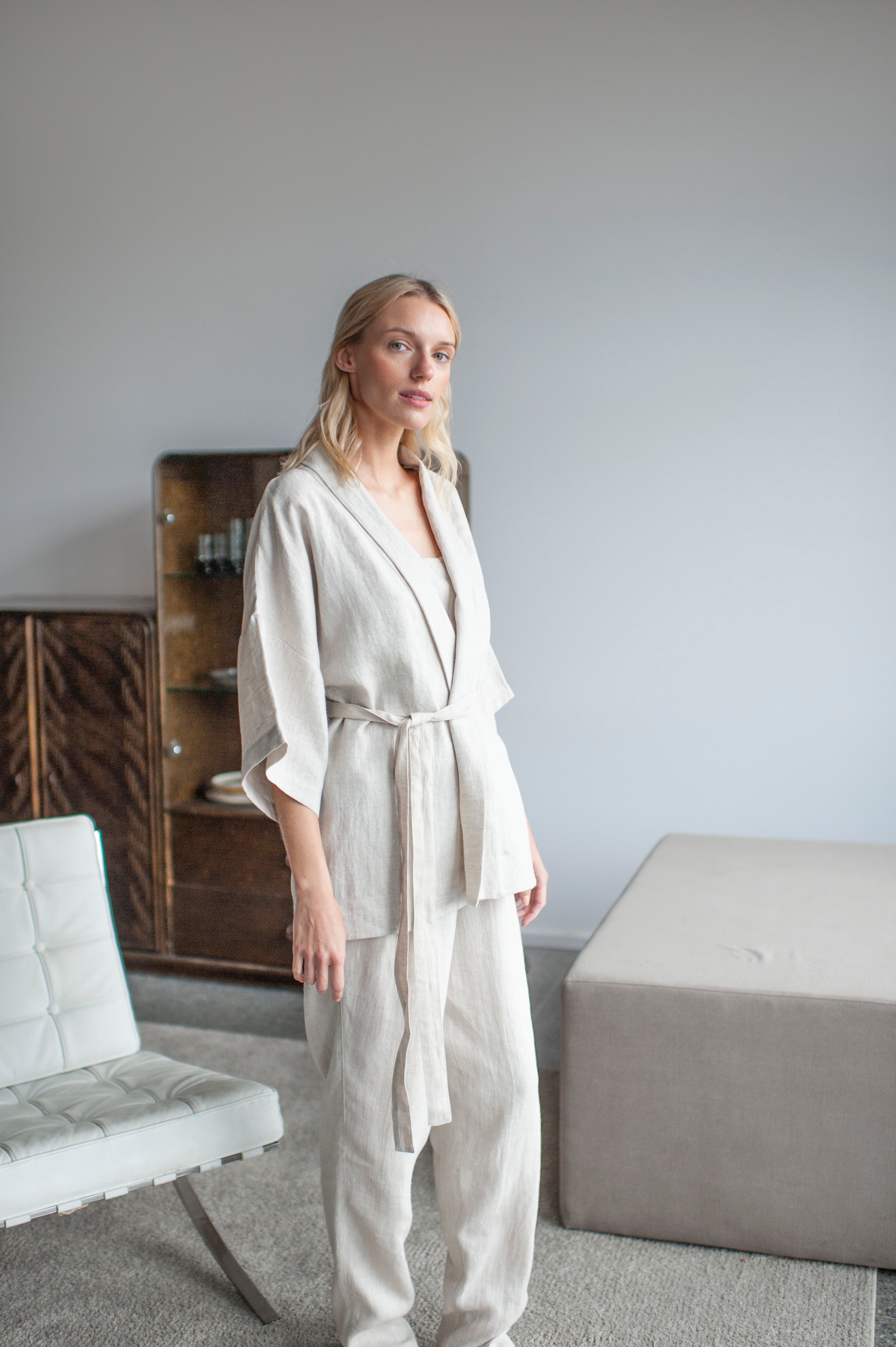 linen loungewear set