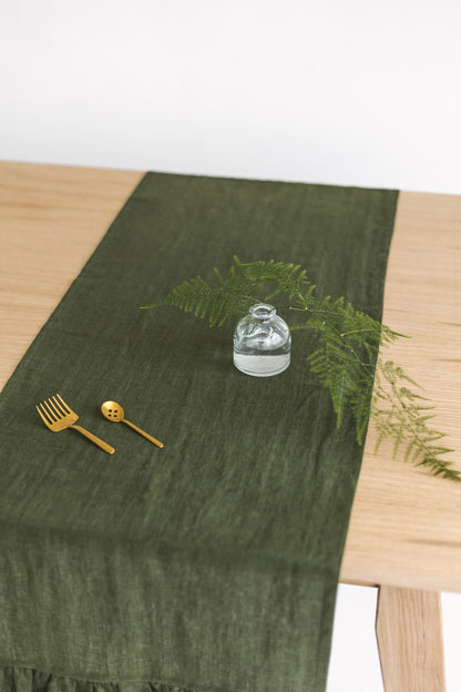 linen table runner