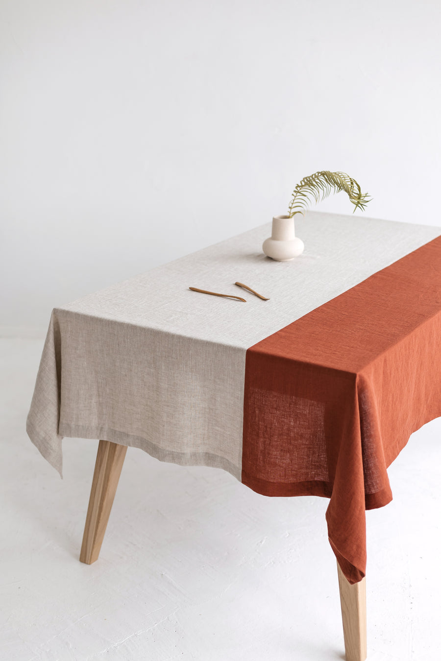 color block tablecloth