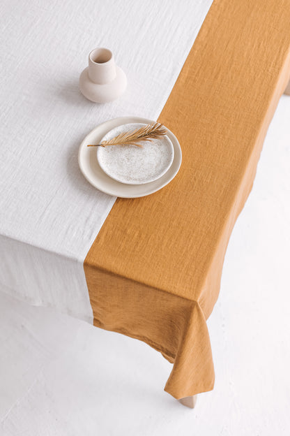 color block tablecloth