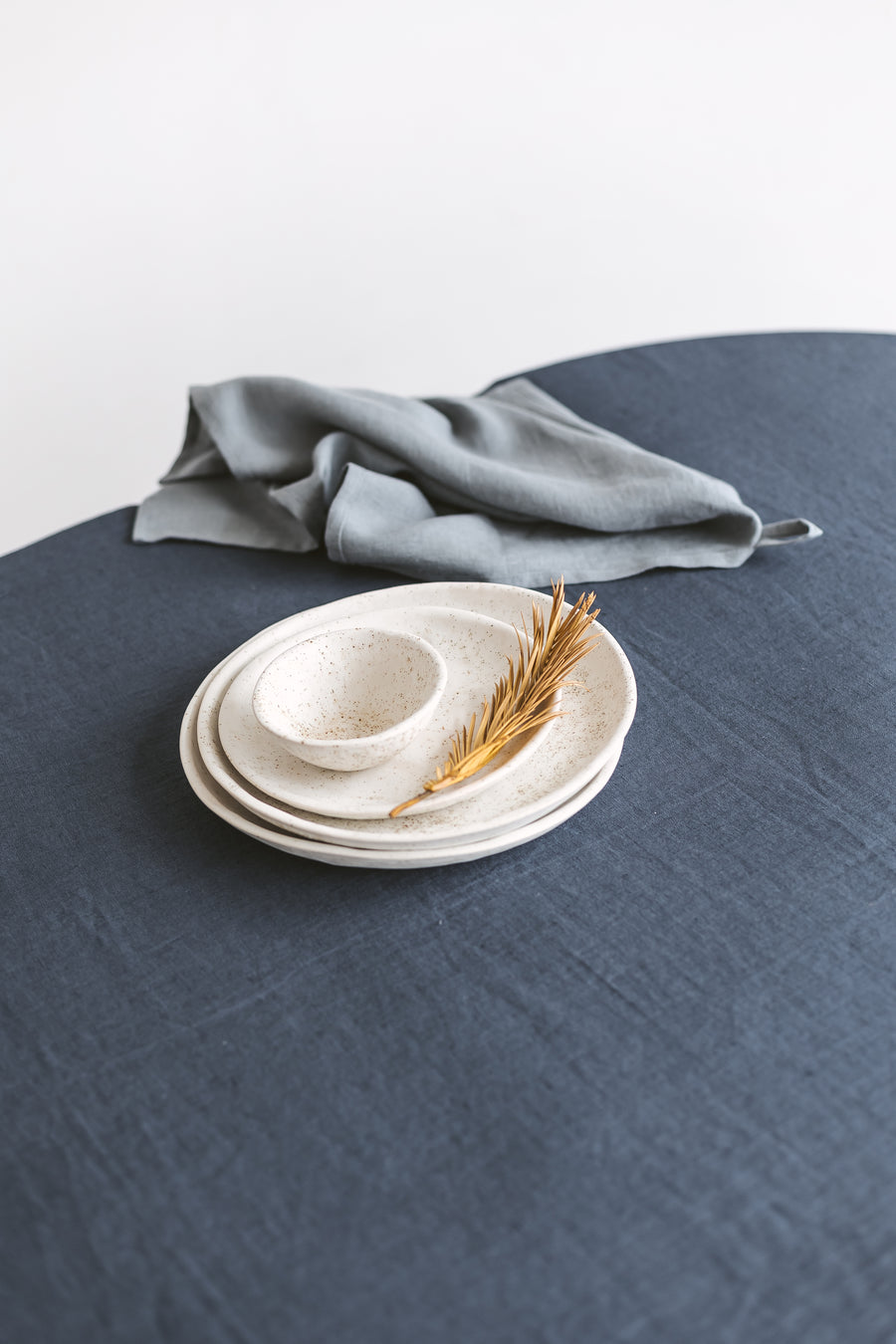 oval linen tablecloth