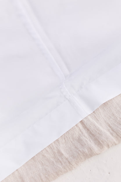 Waterproof Natural Light Linen Shower Curtain 220cm / 87&