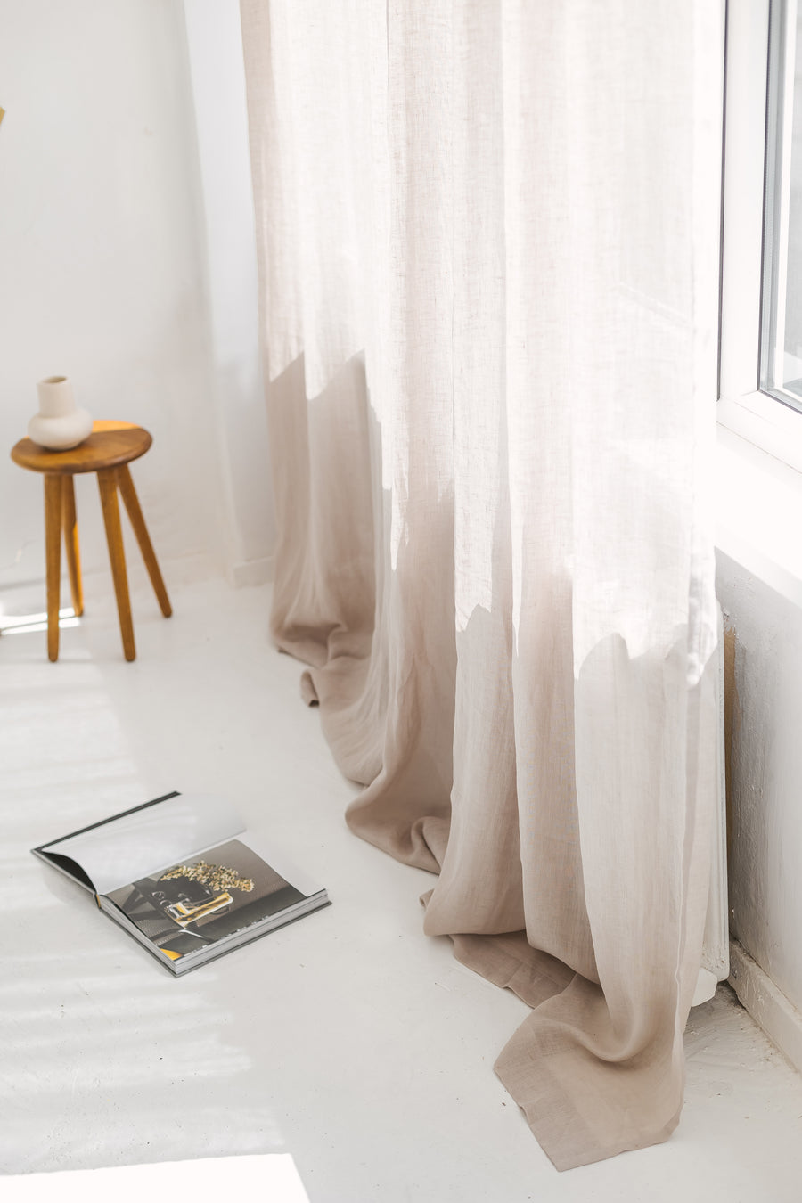 lightweight linen curtain