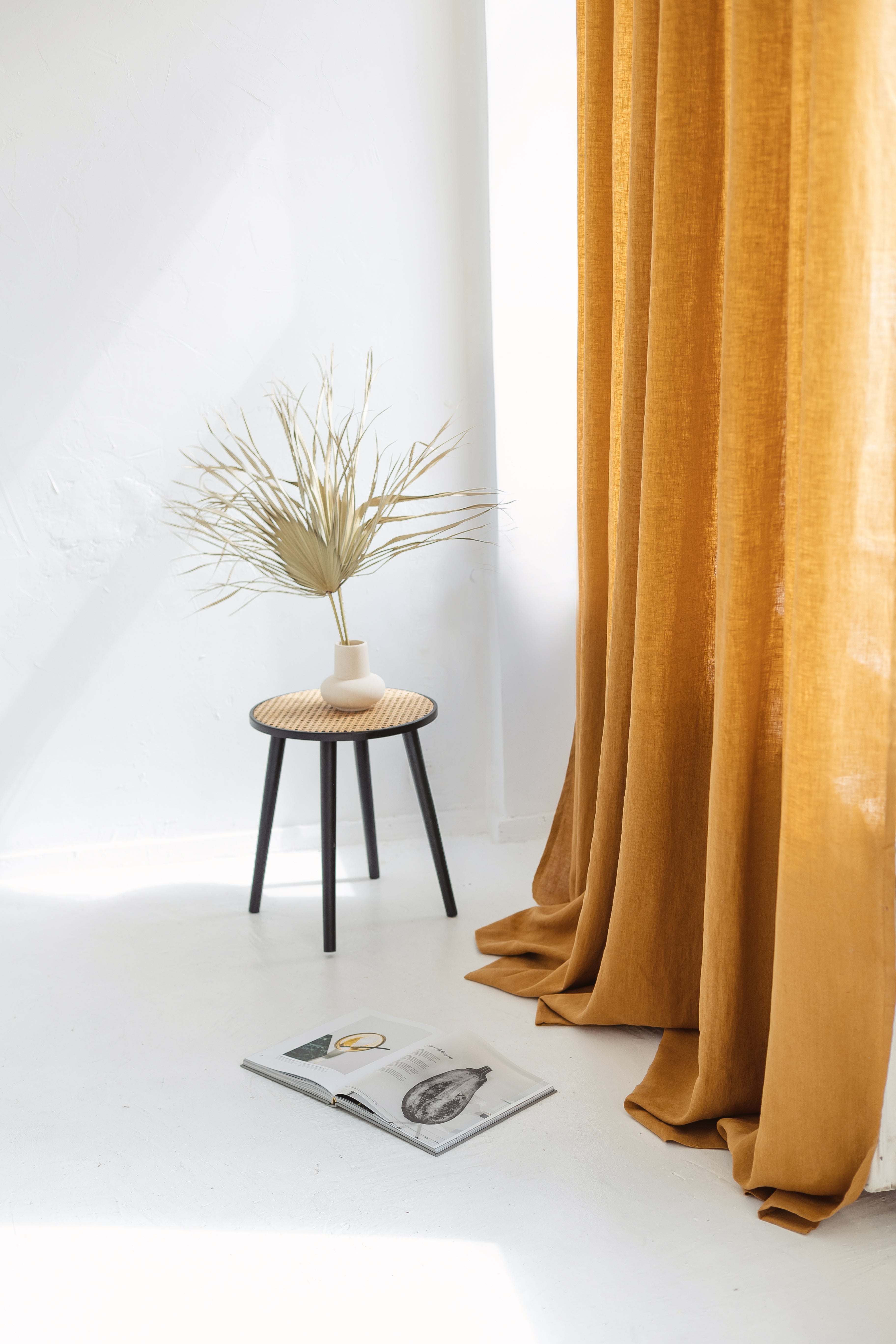 linen curtain with grommets