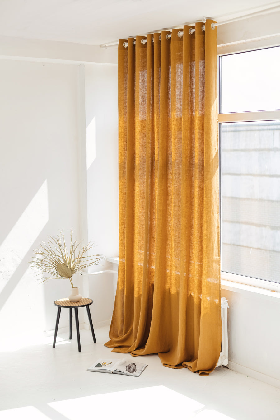 linen curtain with grommets