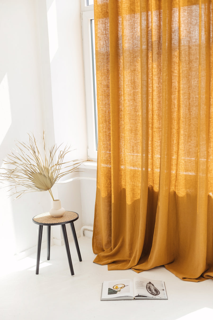 linen curtain with grommets