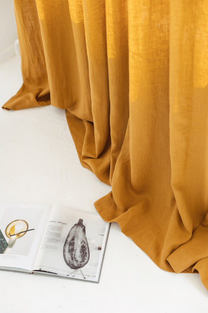 linen curtain with grommets