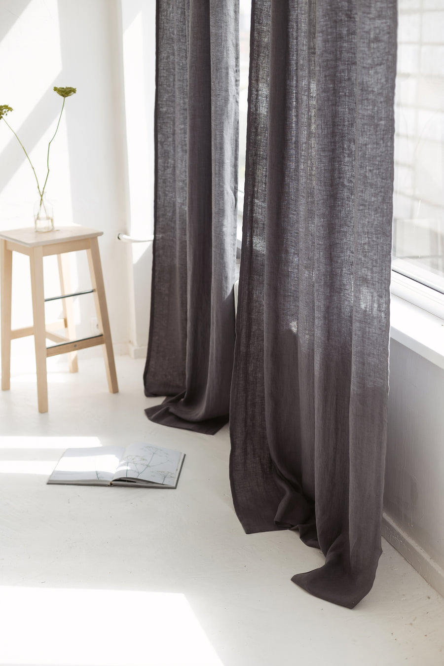 linen curtain with tabs
