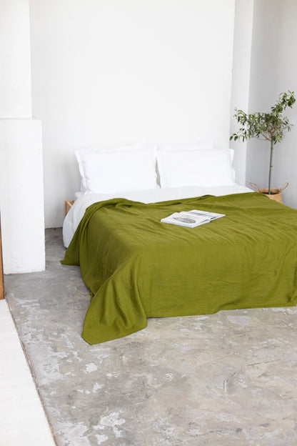 linen bedspread