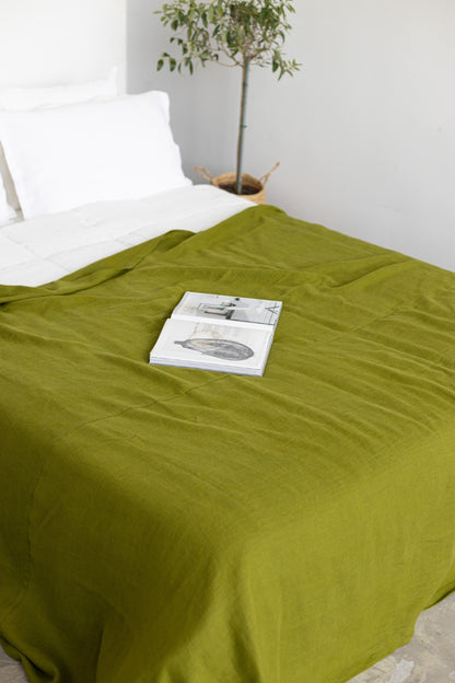 linen bedspread