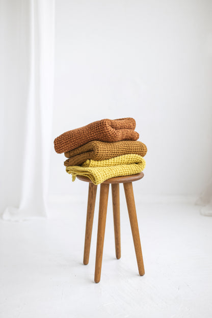 linen waffle towel