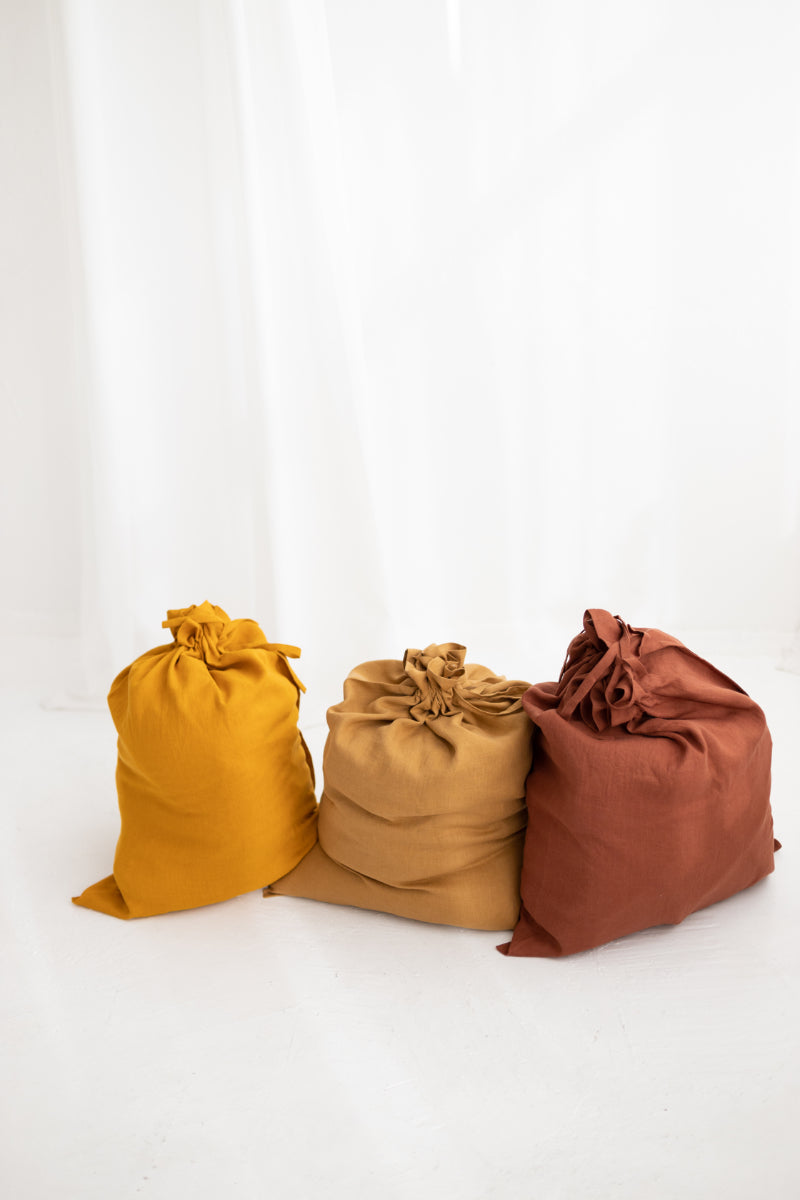 linen laundry bag