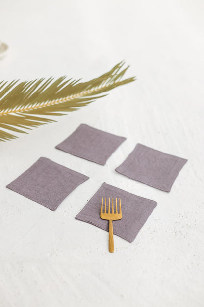 linen coasters set