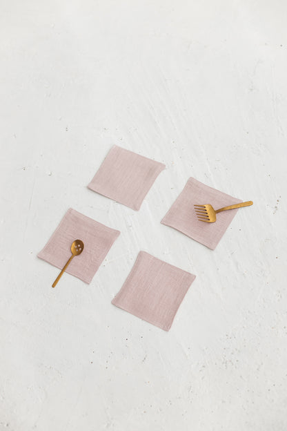 linen coasters set