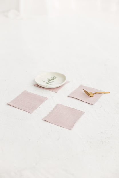 linen coasters set