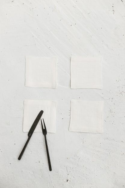 linen coasters set