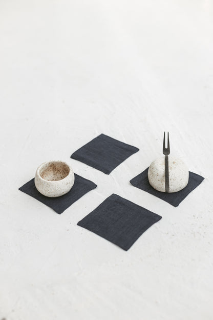 linen coasters set