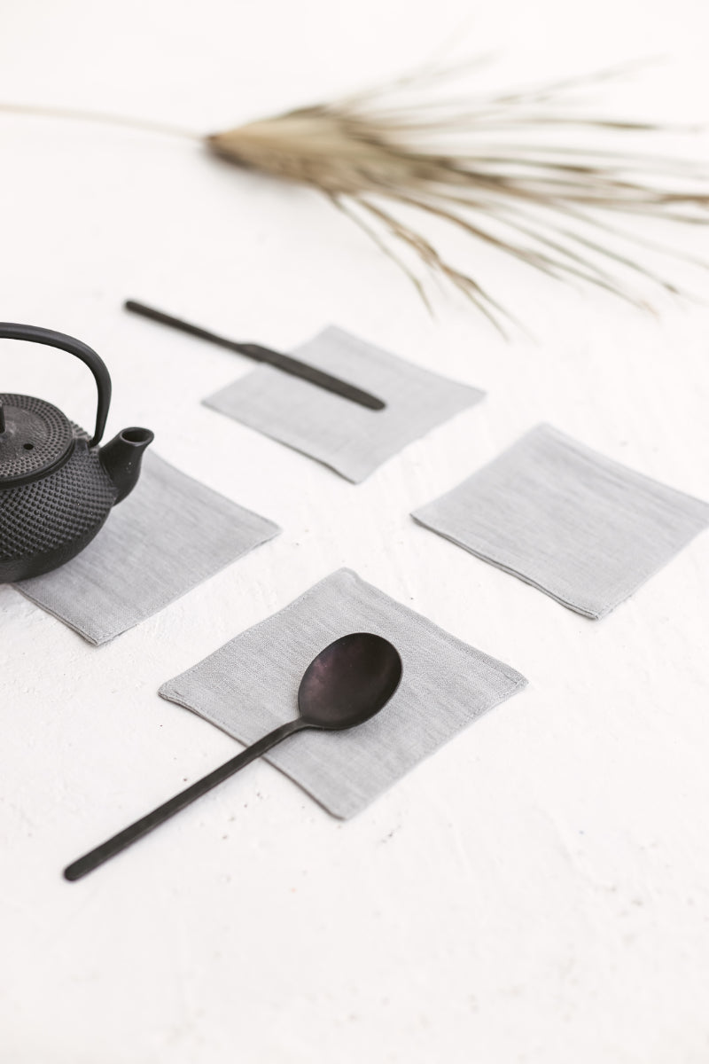 linen coasters set