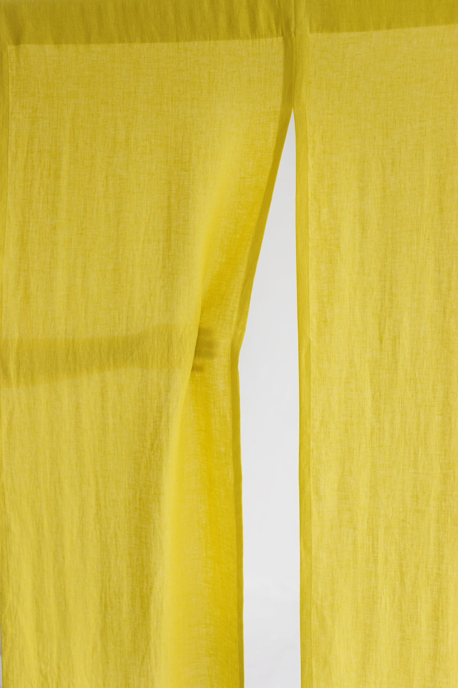 Chartreuse Yellow Linen Japanese Noren Curtain