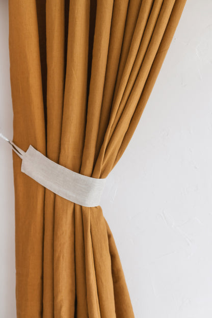 linen tie back