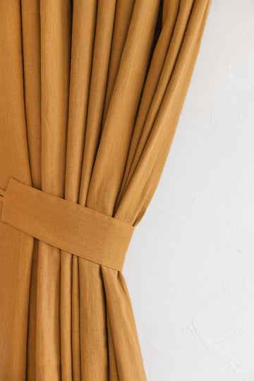 linen tie back