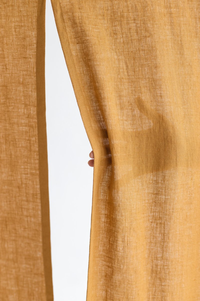 Amber Linen Japanese Noren Curtain