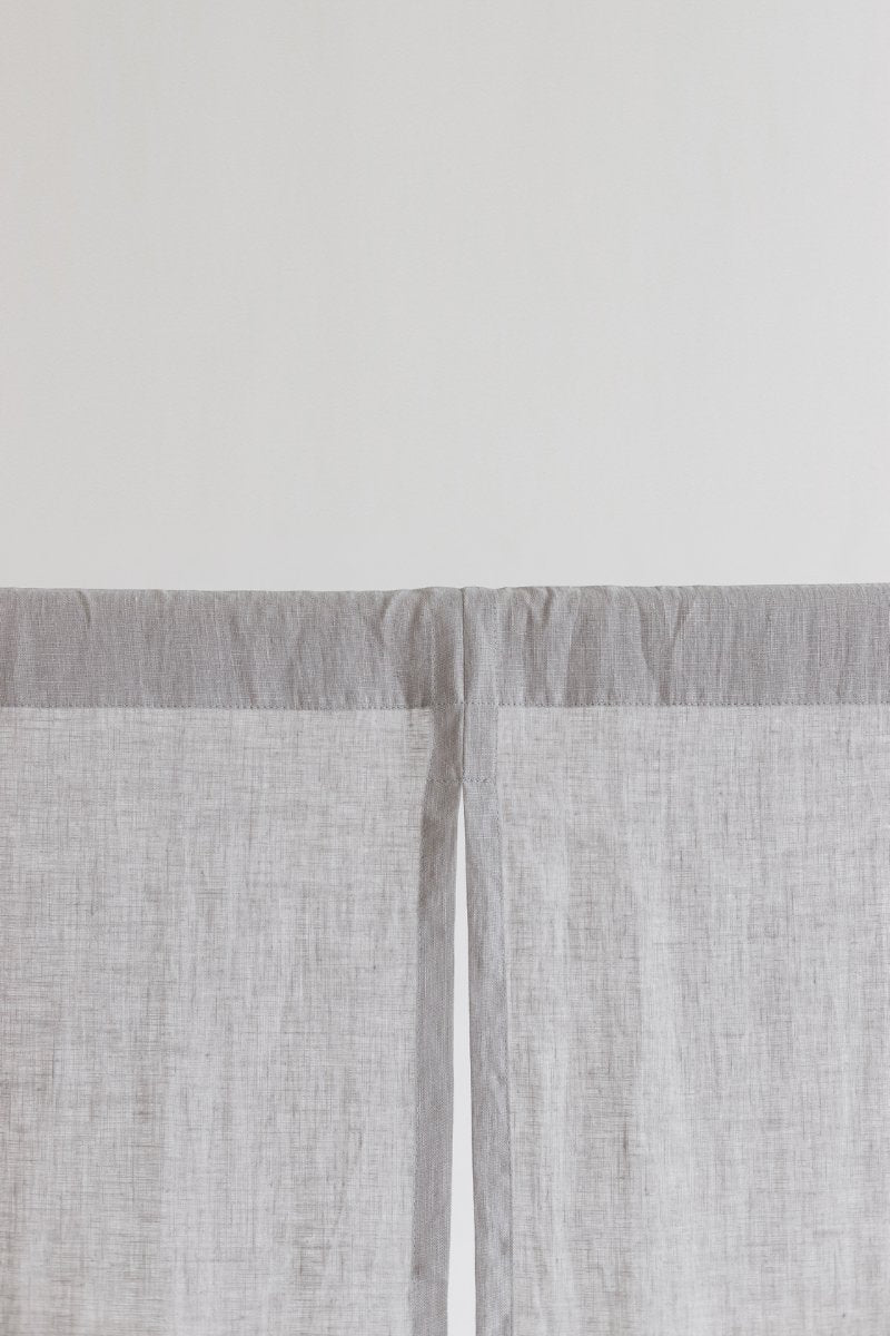 Cloud grey Linen Japanese Noren Curtain