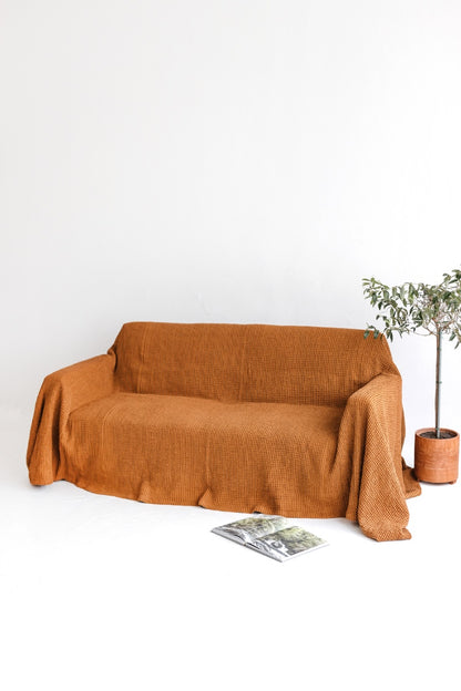 linen couch cover