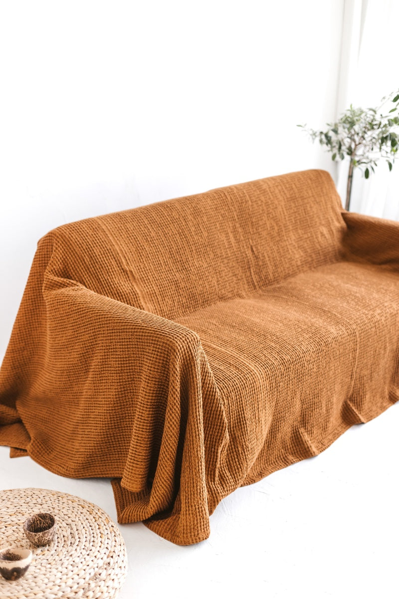 linen couch cover