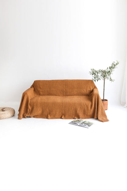 linen couch cover