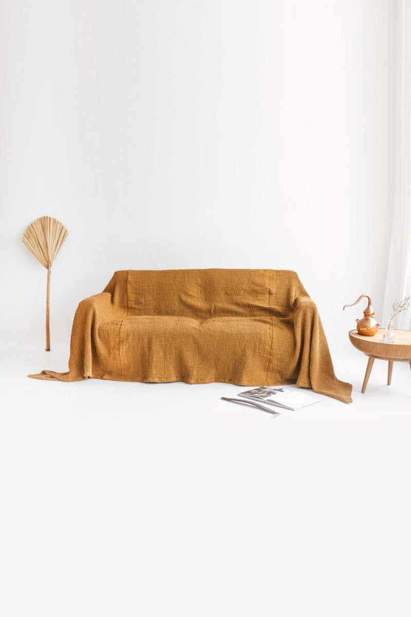 linen couch cover