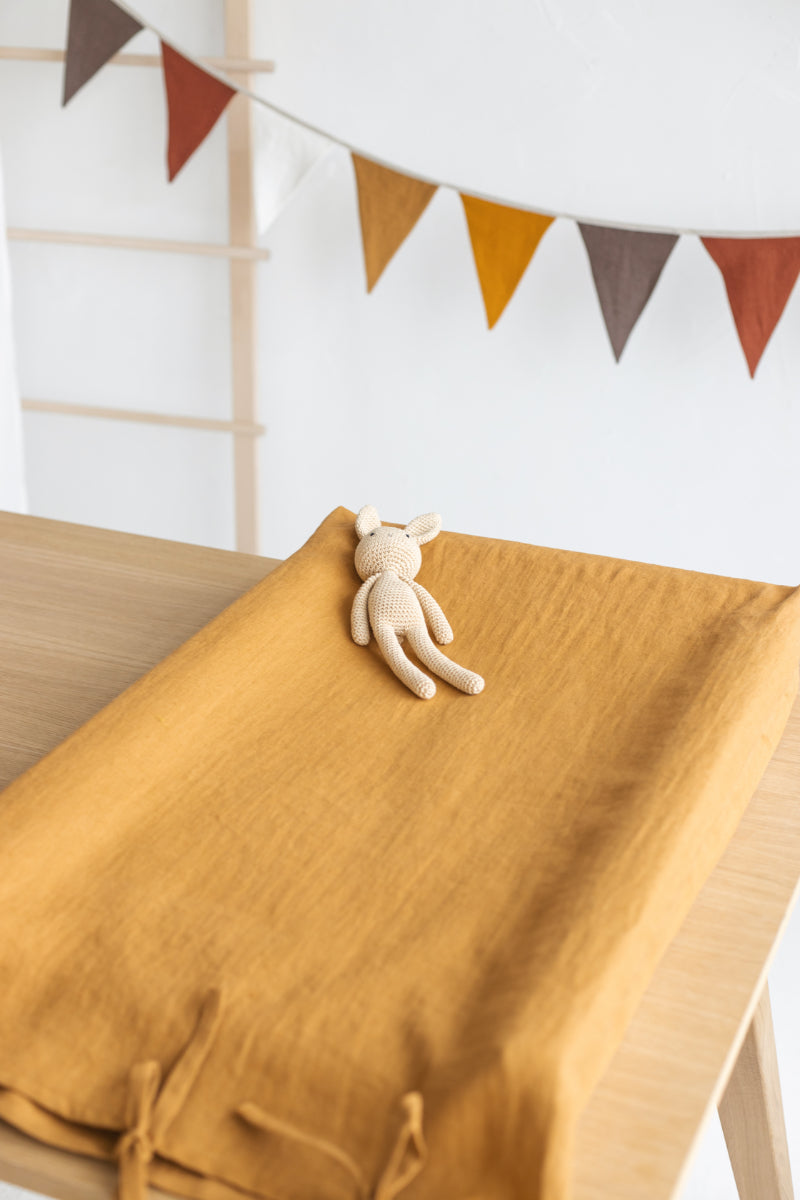 linen changing pad cover