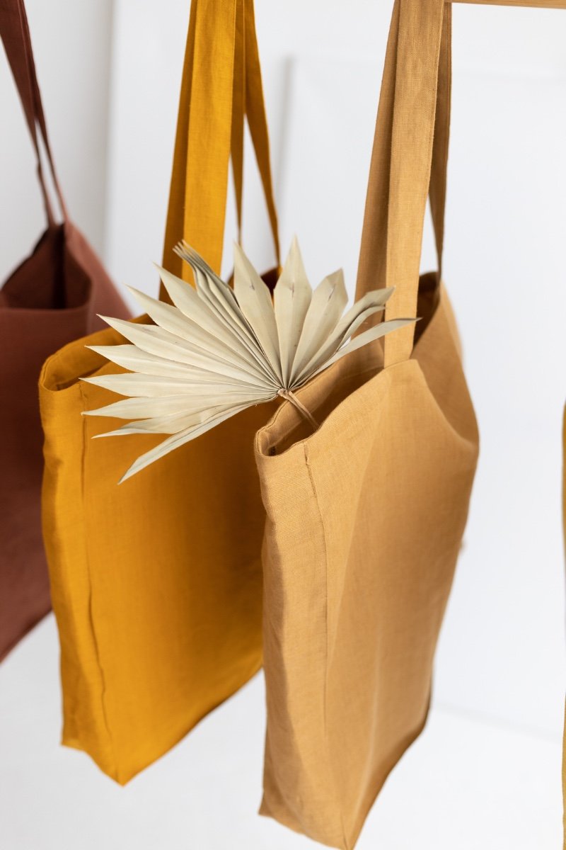 linen tote bag
