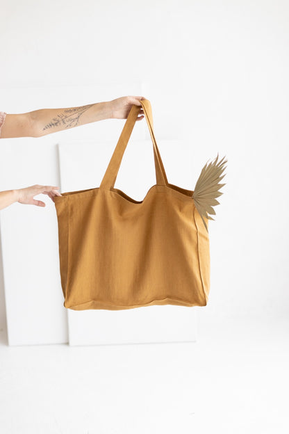 Large Linen Tote Bag
