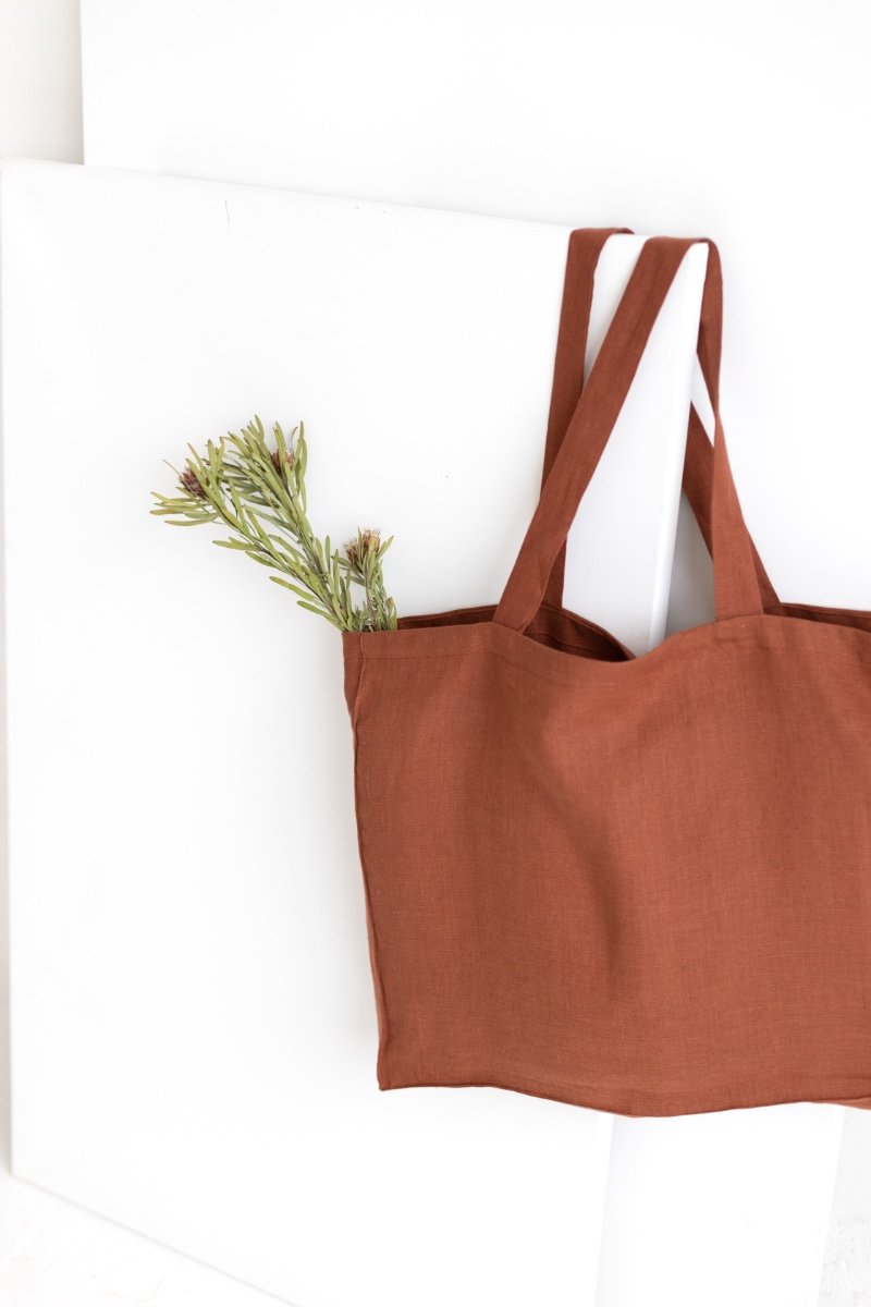 linen tote bag