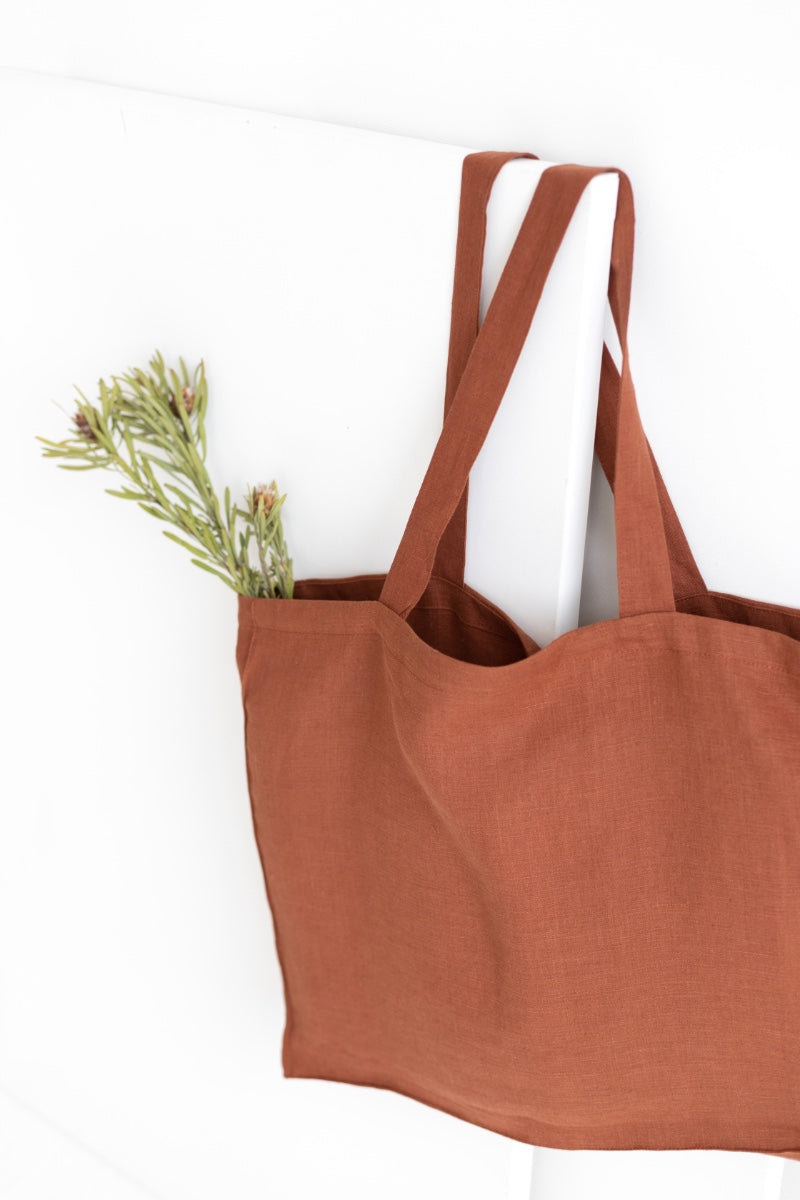 linen tote bag