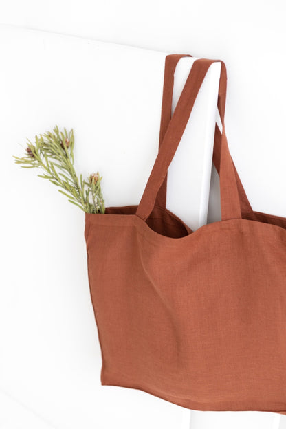 linen tote bag