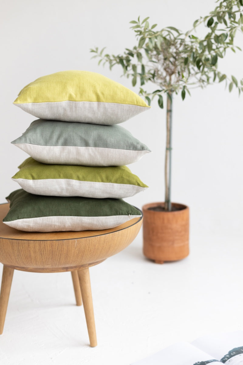 decorative linen pillow cover