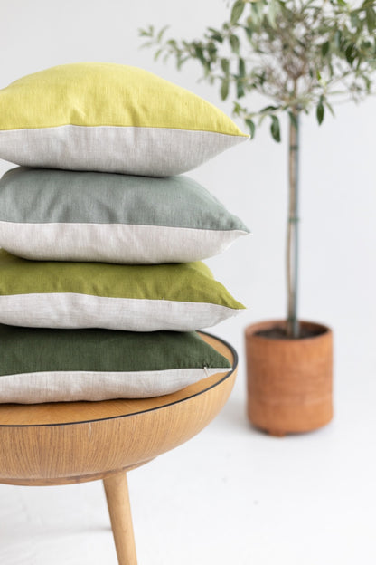 decorative linen pillow cover