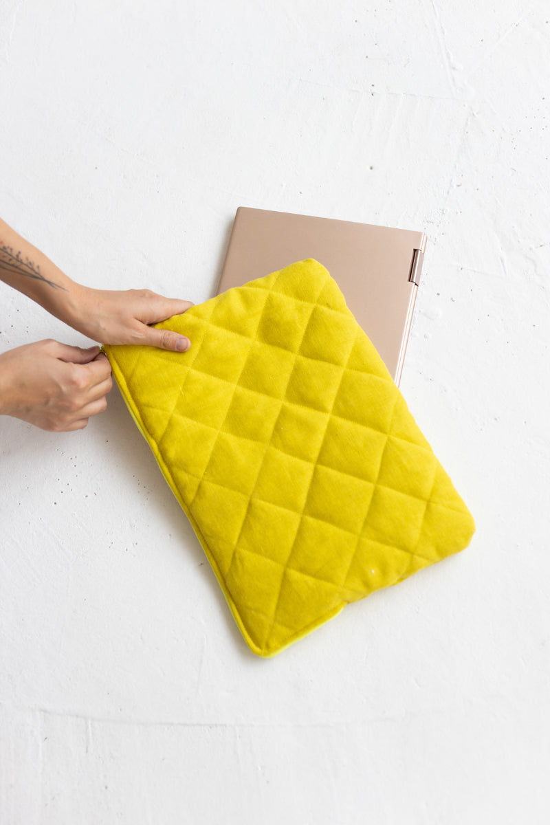 linen computer case
