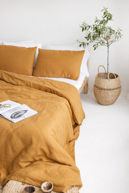 Amber Linen Bedding Set