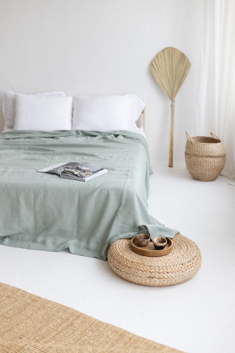 linen bedspread