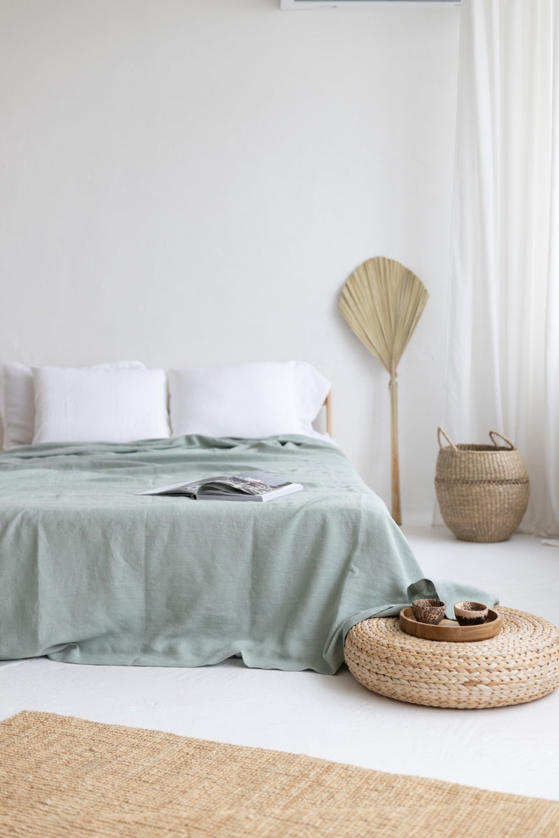 linen bedspread