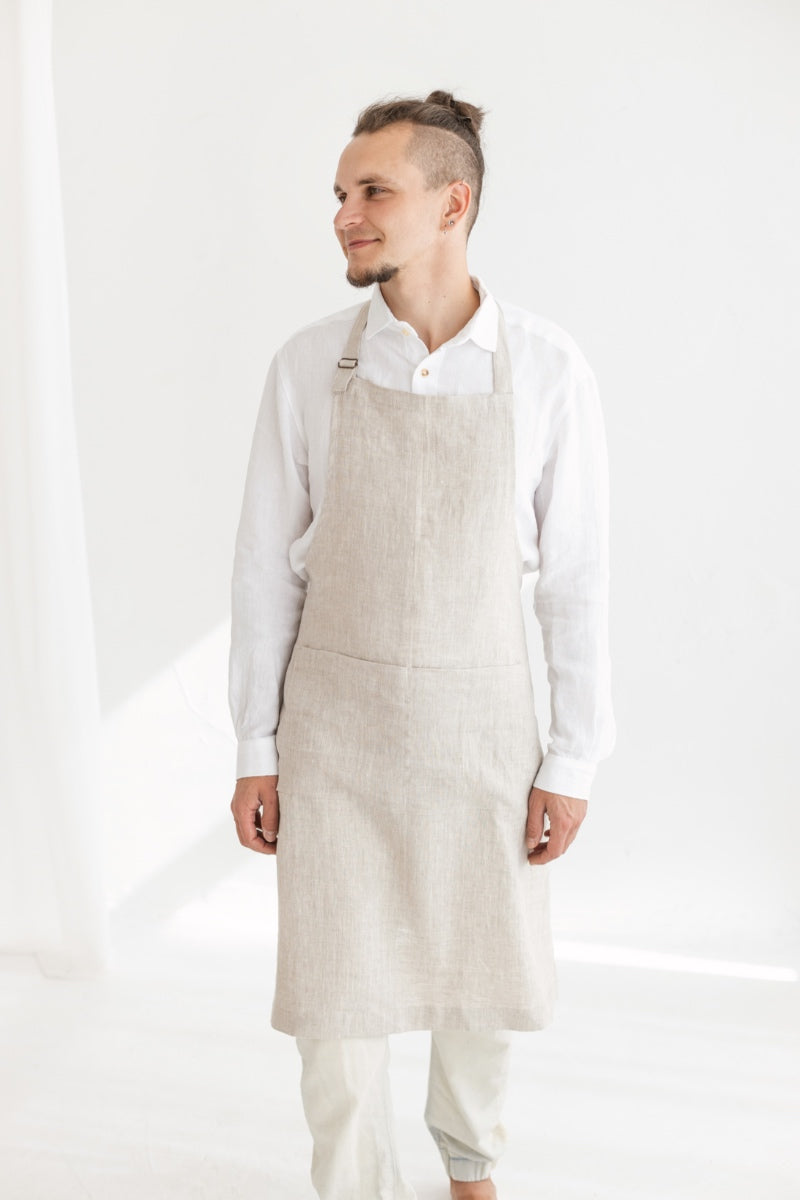 linen apron for men