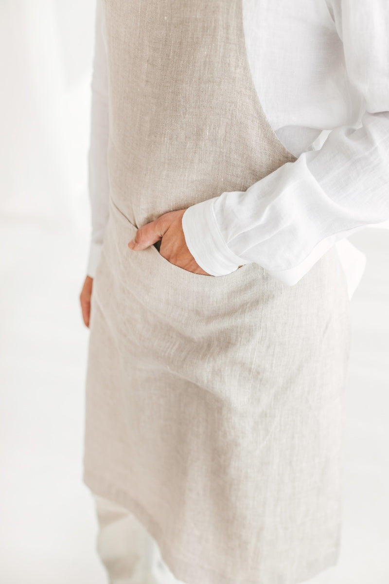 linen apron for men